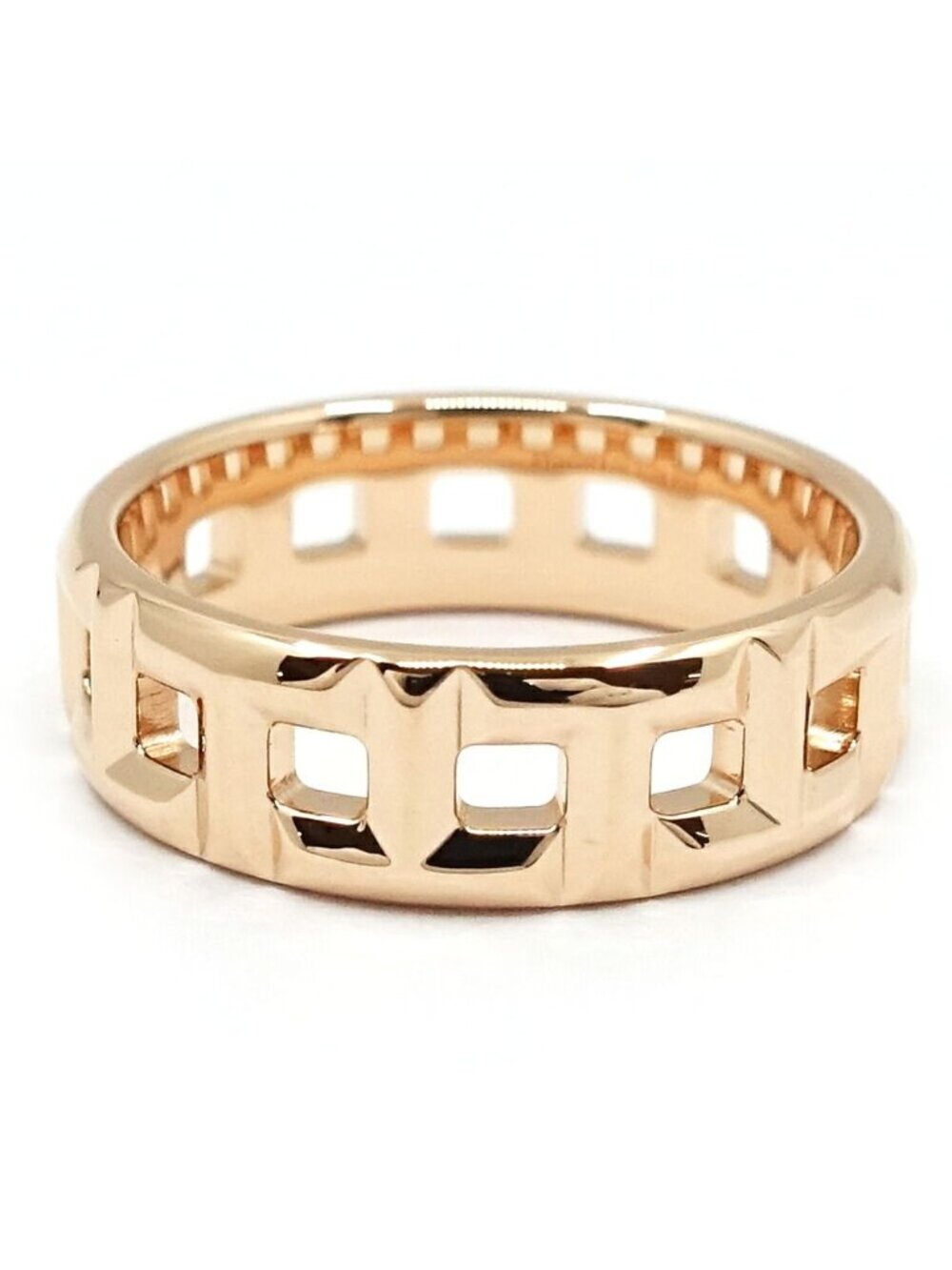 Tiffany & Co 18k Pink Gold T True Wide Ring